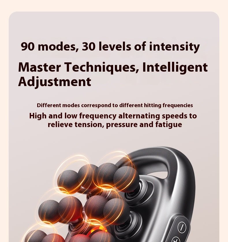 16-Head Deep Tissue Massage Gun | Adjustable Muscle Recovery & Full Body Percussion Massager