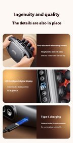 16-Head Deep Tissue Massage Gun | Adjustable Muscle Recovery & Full Body Percussion Massager
