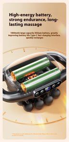 16-Head Deep Tissue Massage Gun | Adjustable Muscle Recovery & Full Body Percussion Massager