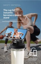 Electric Protein Shaker Bottle | 700ml Portable Automatic Mixing Cup with Magnetic Charging