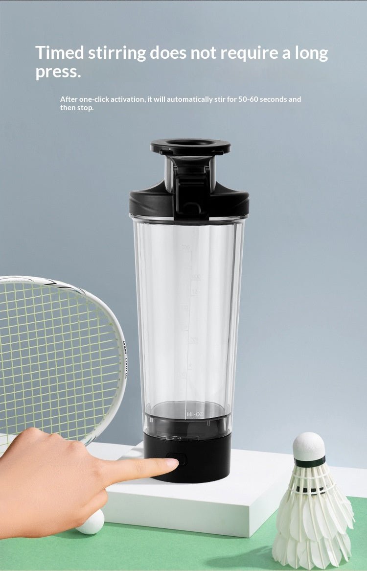 Electric Protein Shaker Bottle | 700ml Portable Automatic Mixing Cup with Magnetic Charging