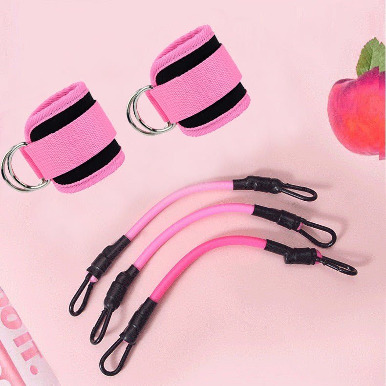 SH Fitness Glute & Leg Resistance Band Set | Adjustable Ankle Strap Training Kit